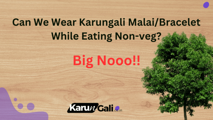 Can We Wear Karungali MalaiBracelet While Eating Non-veg - No