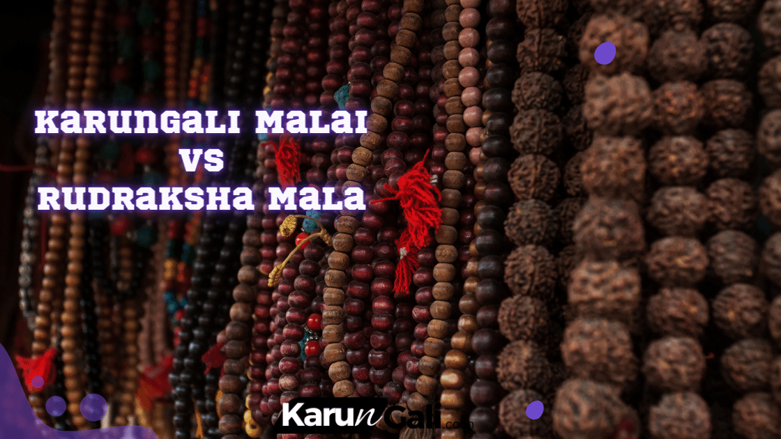 Karungali Malai Vs Rudraksha Malai - Karungali Malai